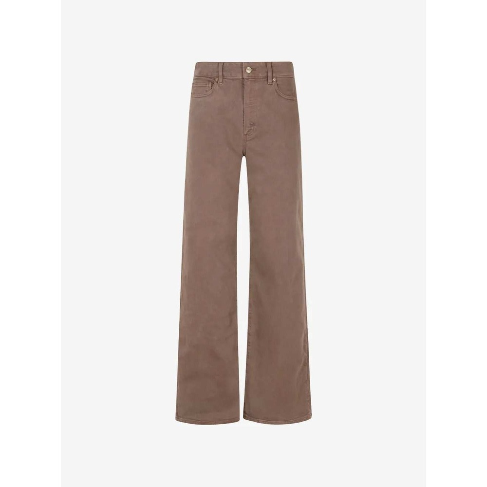 Paige Anessa 31" Jeans High Rise Wide Leg Brown Pants Size 28 Quiet Luxury